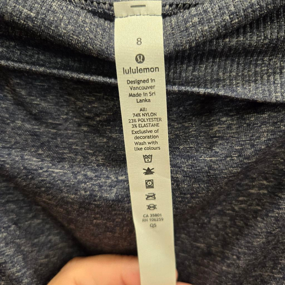 Lululemon Boulevard Bliss Skirt Slate Blue SZ 8 New! - Picture 5 of 6